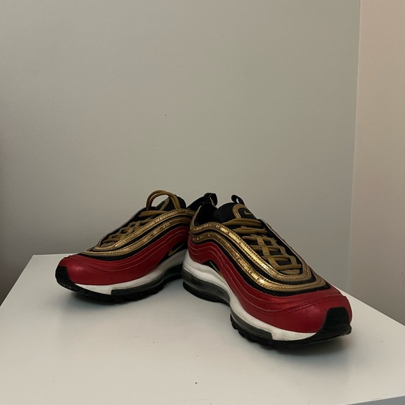 Nike Air Max 97 Red Gold Sequin (Women's) - Picture 3 of 13